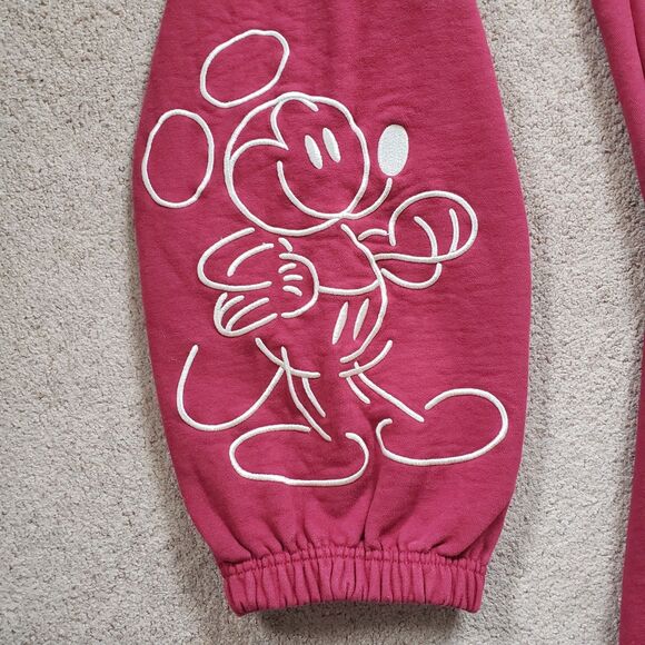 Walt Disney World Mickey & Friends Houseware Maroon Sweatpants 2XL Embroidered - Picture 4 of 12
